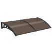 1X2M Sun Rain Snow Blocking Door Window Awning Cover Hold Up To 140Kg-Brown