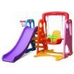 Kids Safety Swing And Slide Play Set W/Basketball Hoop Easy To Assemble