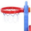 Kids Safety Swing And Slide Set W/Basketball Hoops Backyard Activity Center