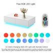 Modern White Rectangle Coffee Table Living Room Storage Furniture High Gloss 4 Drawers 16 LED Colours