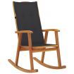 Rocking Chair with Cushions Solid Acacia Wood