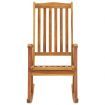 Rocking Chair with Cushions Solid Acacia Wood