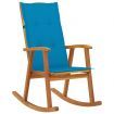 Rocking Chair with Cushions Solid Acacia Wood