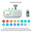 Coffee Table 2 Drawers Storage Cabinet High Gloss 16 LED Colour Lighted Furniture Modern White