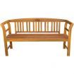 Garden Bench with Cushion 157 cm Solid Acacia Wood