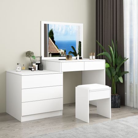 Dressing Table Set Makeup Dresser, White Dressing Table With Mirror And Drawers Australia