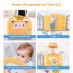 Baby Playpen Barrier Kids Fence Room Child Safety Gate Activity Centre Enclosure Toddler Play Yard Foldable Car Design 18 Panels