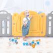 Baby Playpen Barrier Fence Room Kids Activity Centre Child Enclosure Safety Gate Play Yard Foldable Car Design 16 Panels