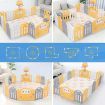 Baby Playpen Barrier Fence Room Kids Activity Centre Child Enclosure Safety Gate Play Yard Foldable Car Design 16 Panels