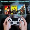 Wireless Game Controller Compatible with PS-4/Pro Console (White)