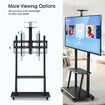 40 to 100 Inch Mobile TV Stand Freestanding TV Bracket Adjustable Television Mount