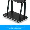 40 to 65 Inch Mobile TV Floor Stand Freestanding Television Bracket Adjustable TV Mount