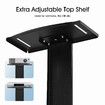 Mobile TV Stand Freestanding TV Bracket Swivel Television Mount with Shelf for Screen 32 to 65 Inch