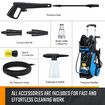 Smart High Pressure Washer Electric Cleaner Water Cleaning Sprayer LCD with Spray Gun Hose