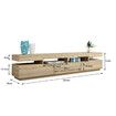 200cm TV Bench Table Stand Television Cabinet Entertainment Unit 1 Drawer 2 Doors OAK