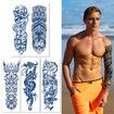 10p Semi Permanent Sleeve tattoos Full Arm Waterproof Long-Lasting 2-3 Weeks 46.5X15.5CM