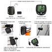 Bicycle Speedometer and Odometer Wireless Waterproof Cycle Bike Computer with LCD Display & Multi-Functions