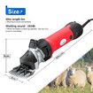 2800RPM Electric Sheep Wool Shear Clipper Livestock Hair Grooming Kit with 5m Power Cable