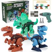 Take Apart Dinosaur Toys for Kids 3-5 5-7 STEM Construction Building Kids Toys with Electric Drill for Boys Girls