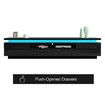 TV Cabinet Stand Entertainment Unit LED TV Console Table Furniture with 5 Drawers Black