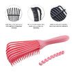 Detangling Brush for Afro America/ African Hair Textured 3a to 4c Kinky Wavy/ Curly/ Coily/ Wet/ Dry/ Oil/ Thick/ Long Hair, Knots Detangler Easy to Clean (Pink)