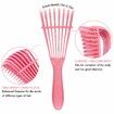 Detangling Brush for Afro America/ African Hair Textured 3a to 4c Kinky Wavy/ Curly/ Coily/ Wet/ Dry/ Oil/ Thick/ Long Hair, Knots Detangler Easy to Clean (Pink)