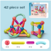 42PCS Magnetic Balls and Rods Set, Magnetic Building Set, Magnetic Balls and Sticks STEM Stacking Toys for Boys & Girls 3+