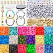 5000 Pcs Clay Letter Beads for Bracelets Necklace Making kit
