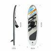 Bestway Surfing SUP Inflatable Stand Up Paddle Board Allround White Cap Convertible Set