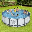 Bestway Fast Set Circular Pool Set Above Ground Luxury Swimming Spa Bath 4.57m x 1.22m