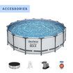 Bestway Above Ground Swimming Pool Portable Backyard Outdoor Pool Set with Filter Pump 4.88x1.22m