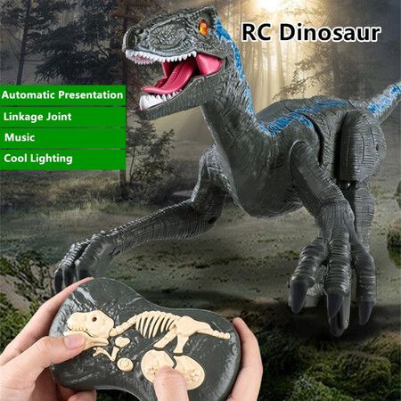 Multifunctional Dinosaur RC Dinosaur 2.4G 5CH Simulation Dinosaur Sound And Light Multi-Link Joint Remote Control Dinosaur