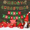 Christmas Decorations Balloon Arch Garland Kit Including Merry Christmas Banner, Santa Claus, Snowman, Christmas Tree, Stars