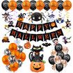 Halloween Decorations Balloons Scary Black Bat Sticker for Halloween Party Supplies