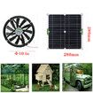 Solar Powered Ventilator 100W Large Size 25cm Exhaust Fan for RVs, Greenhouses, Pet Houses, Chicken House