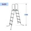 Bestway Above Ground Swimming Pool Ladder Steps Stairs for 1.32m Wall Height Pools