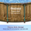 Bestway Round Above Ground Swimming Pool Portable Backyard Pool Set with Filter Pump 5.49x1.22m