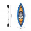 Bestway Sturdy Portable Fishing Kayak Maneuverable Inflatable Sit On Top Canoe 2.75m x 81cm