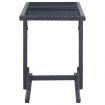 3 Piece Garden Dining Set Black
