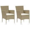 3 Piece Garden Dining Set Beige