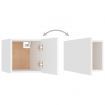 Bedside Cabinets 2 pcs White 30.5x30x30 cm Chipboard