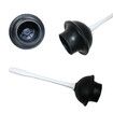 Toilet Plunger and Bowl Brush Combo for Bathroom Cleaning, White, 1 Set