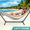 Portable Hammock with Stand Hanging Chair Patio Furniture Camping Gear Colourful