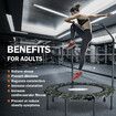 Genki Foldable Trampoline Mini Fitness Indoor Exercise Workout Rebounder for Adults Kids Camouflage 48 Inch