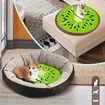 Pet Cooling Mat Dog Pad Cool Gel Kiwi Pattern Cat Bed Green 60X60CM