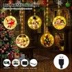 Christmas String Lights LED Decorative Novelty Hanging 3D Lights with USB for Indoor Outdoor Pathway Walkway Patio Decorations 9.8 Feet, Warm White