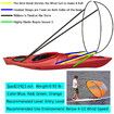 Canoes Popup Downwind Sail Kit 42" 108cm Kayak Wind