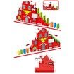 2021 Newest Xmas Toy set for toy domino train, 120 pieces, brick game, small electric train tail, christmas gift for children