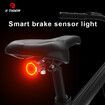 Bike Rear Light IPx6 Waterproof LED Charging Bicycle Smart Auto Brake Sensing Light Accessories Bike Taillight Light