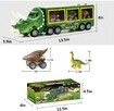 Dinosaur Toys Pull Back Dinosaur Transport Truck with Sound and Music&Light Toy Cars for Boys And Girls Age 4 5 6 7